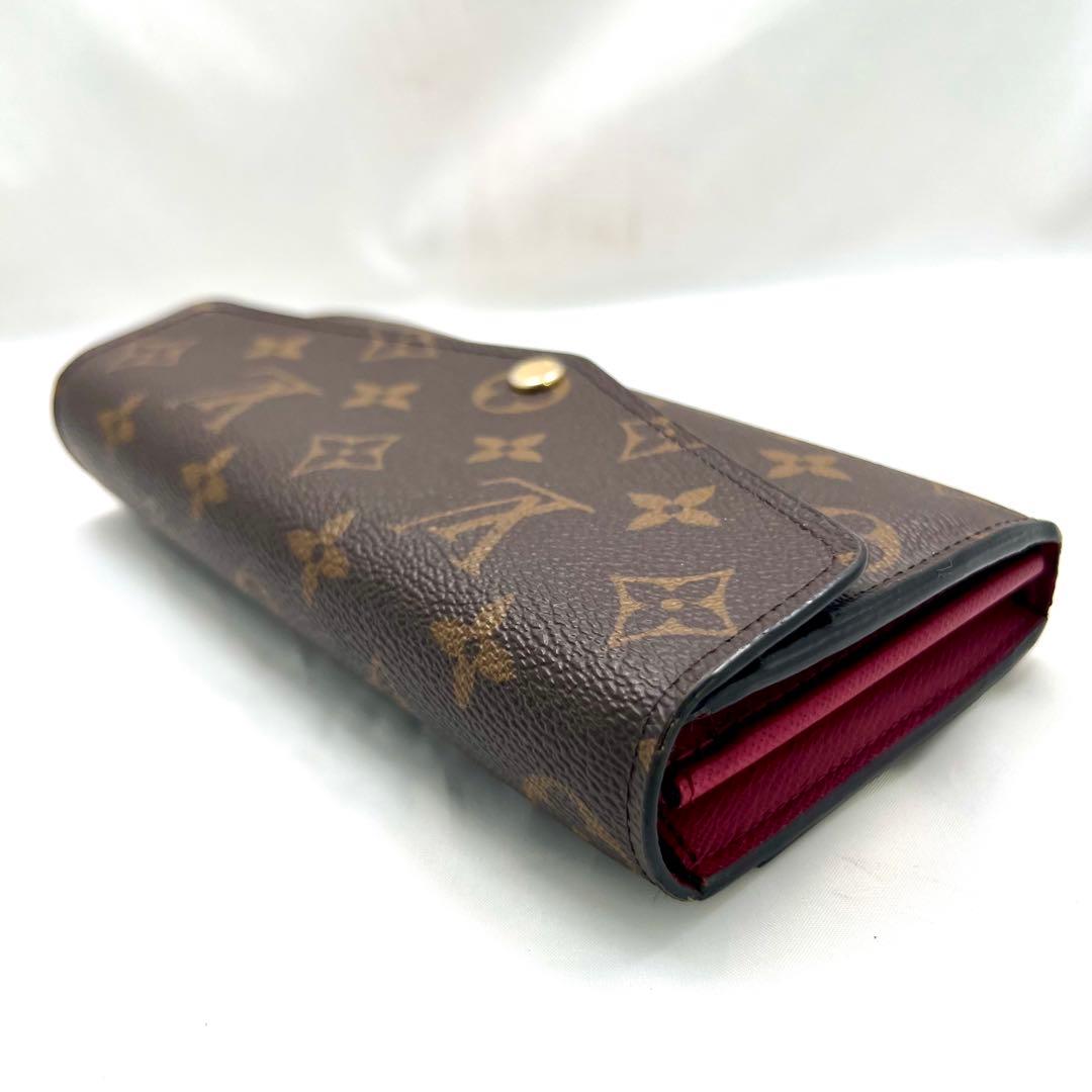 【美品】 ルイヴィトン モノグラム 新型ポルトフォイユサラ フューシャ