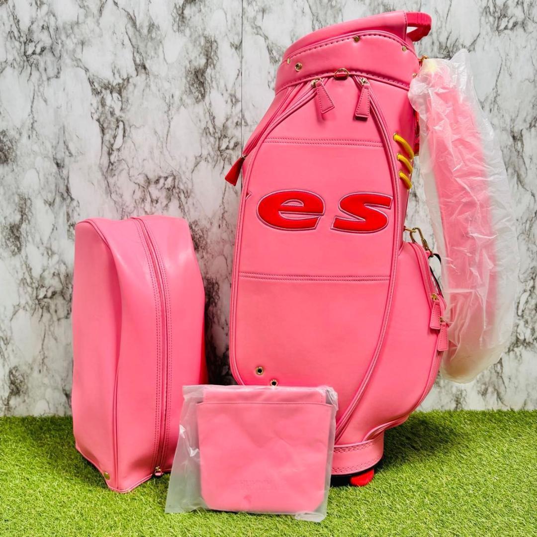 【新品未使用】ヤマハ インプレス カート式 キャディバッグ ピンク レディース