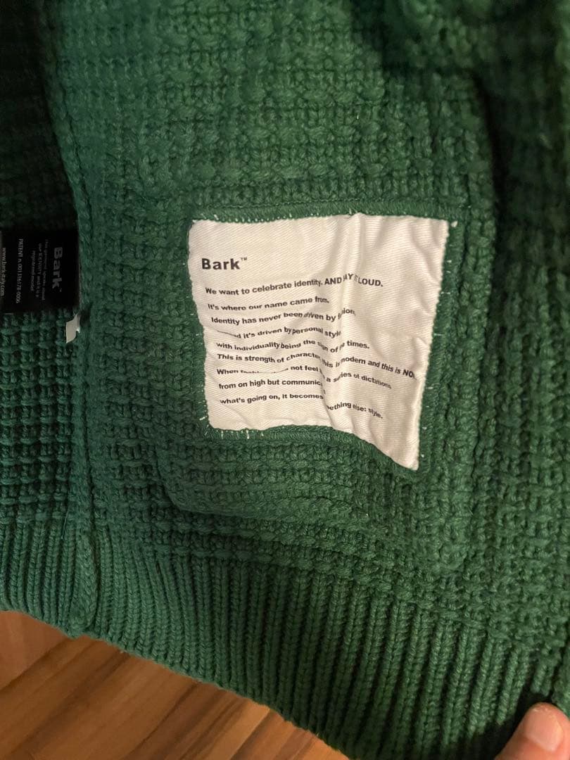 【新品未使用タグ付き】BARK バーク　ニットダッフルコート
