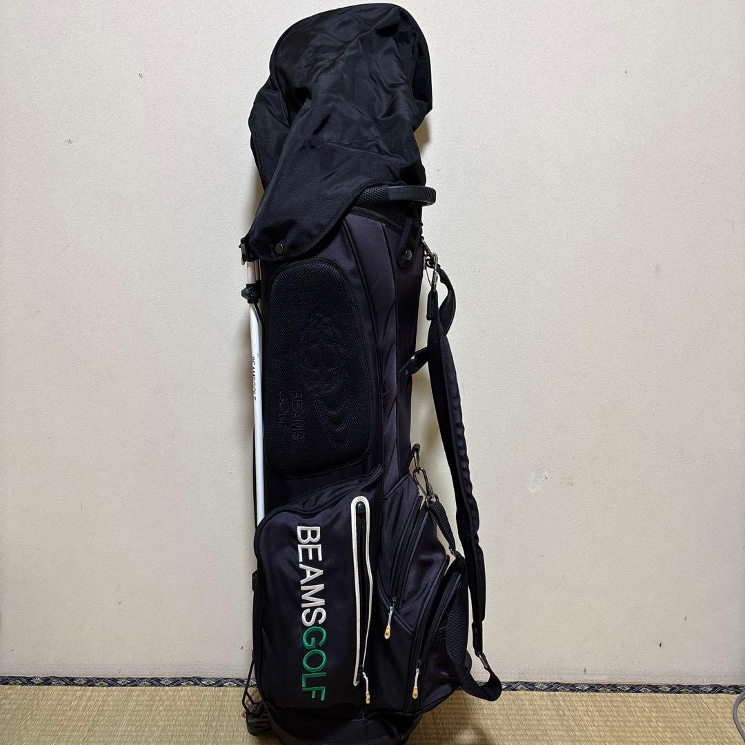 BEAMSGOLF ブラック ゴルフバッグヘッドカバー3点おまけ