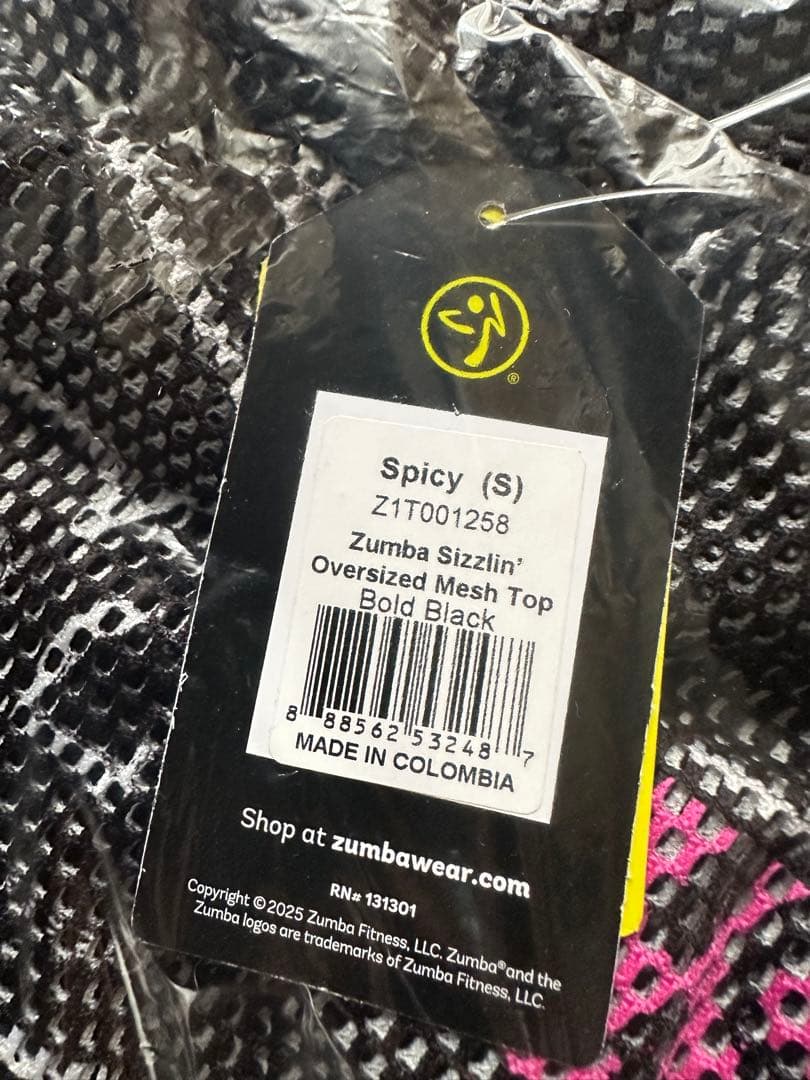 新品　正規品　ズンバ　 S ヒョウ柄　メッシュ　Tシャツ