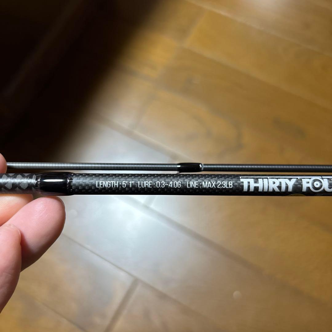 超美品:THIRTY FOUR SFR-51 アジングロッド5'1\"