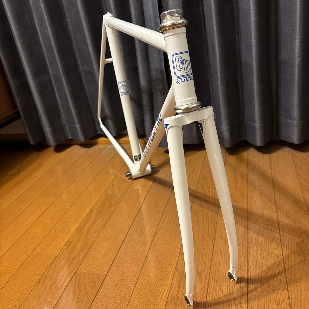 ハ*ト様 【美品】GAN WELL PRO ロードバイクフレーム ホワイト　競輪