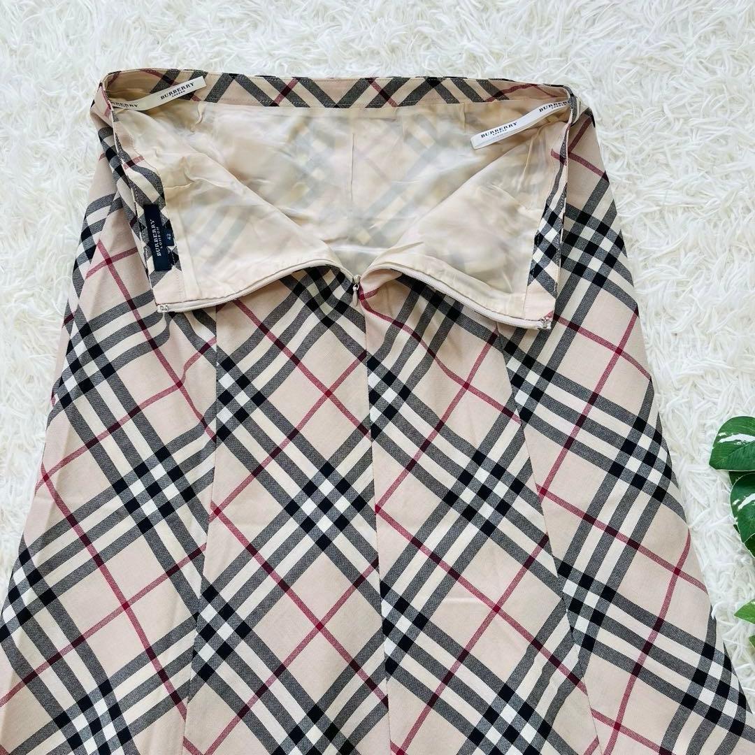 美品XL✨バーバリーロンドン ノバチェックフレアスカート メガチェック