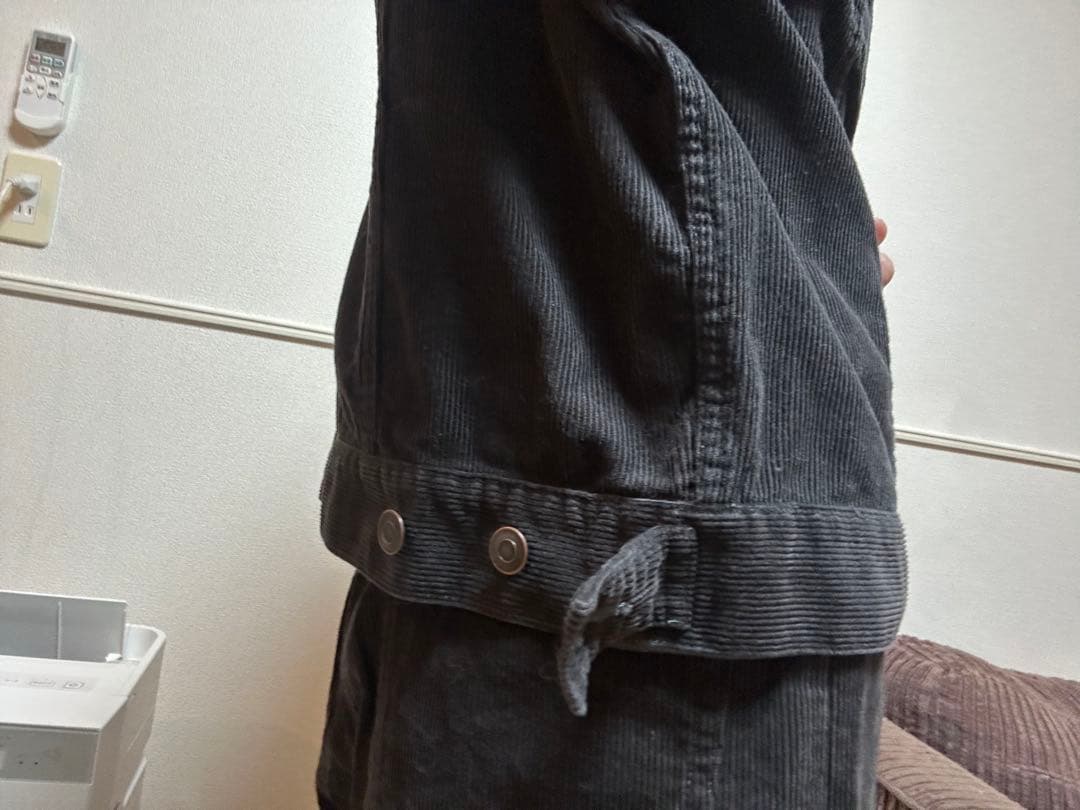 ambiance ダークグレー コーデュロイセットアップbmingbybeams