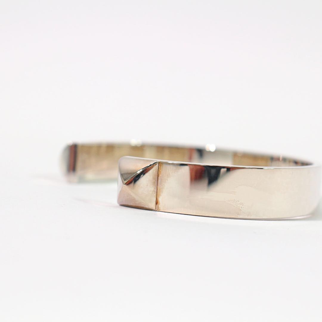 エルメス　ミニクルー バングル GM　シルバー 　サイズXL　35.1g