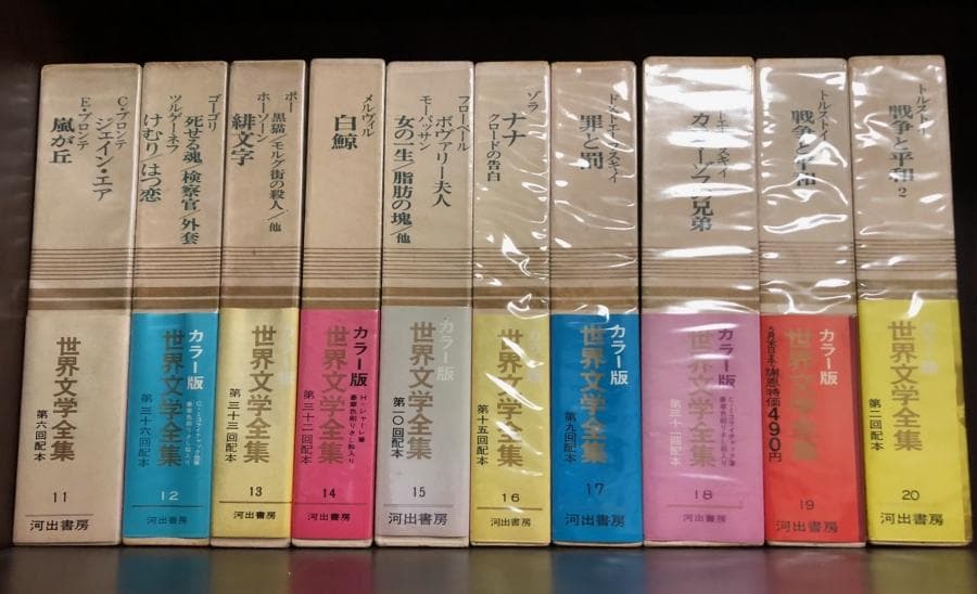 世界文学全集 カラー版 河出書房 11巻〜20巻 全10巻 - メルカリ