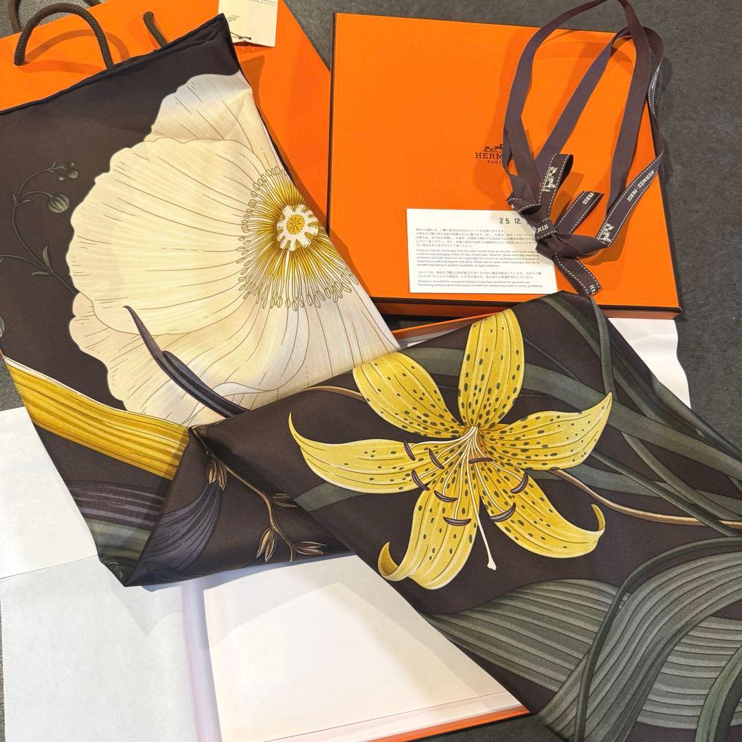 【新品未使用】エルメス　25秋冬新作　カレ 90 《ブケ・フィナル》