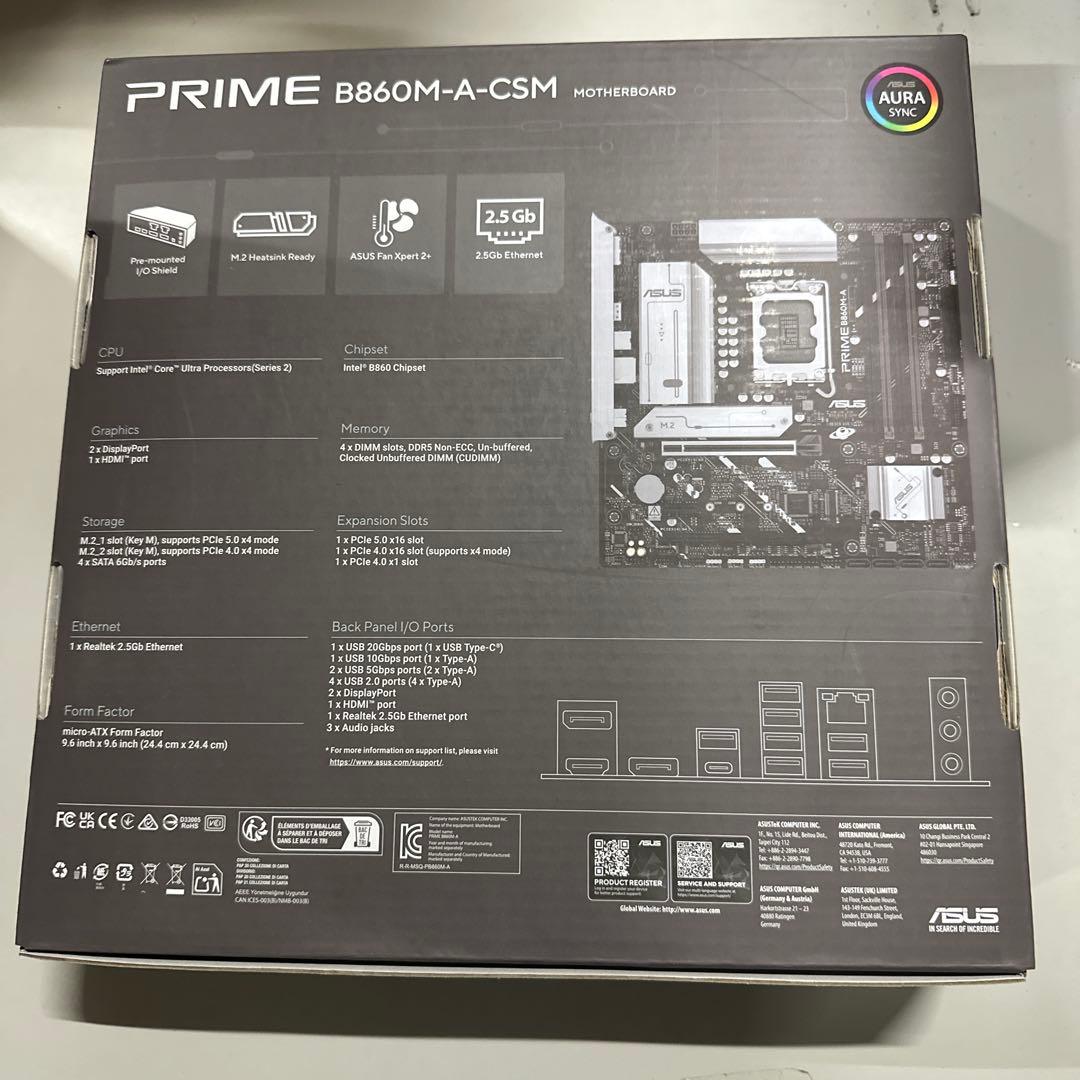 マザーボード PRIME B860M-A-CSM