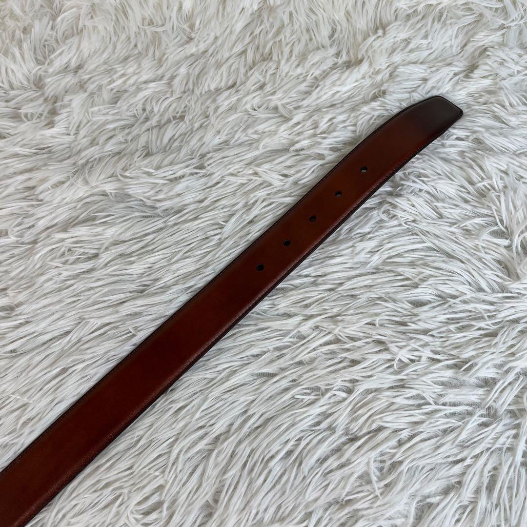 未使用級 MAGNANNI ベルト レザー ブラウン 保存袋付き