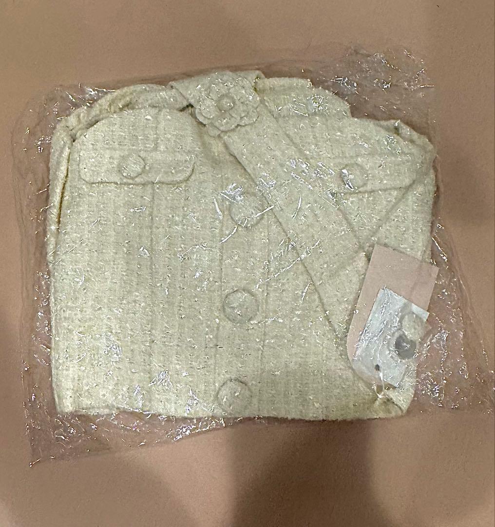 ‪Darich ホルターネックオフショルツイードトップス ホワイト