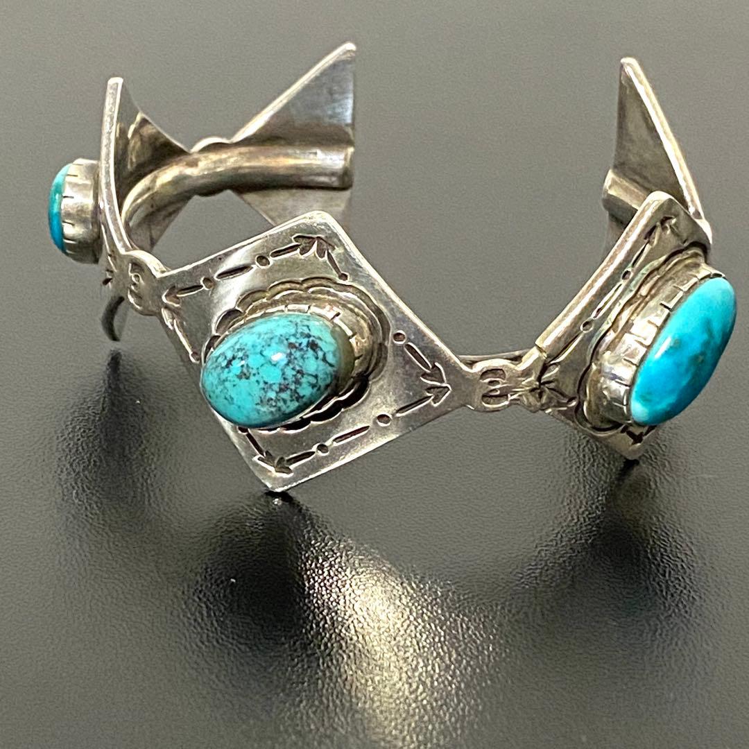 ターコイズ シルバーバングル ネイティブアメリカン