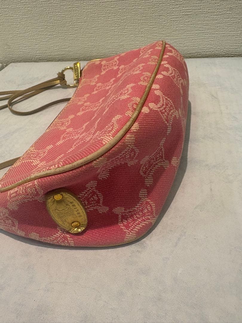 [希少] CELINE セリーヌ　マカダム　デニム　アクセサリーポーチ