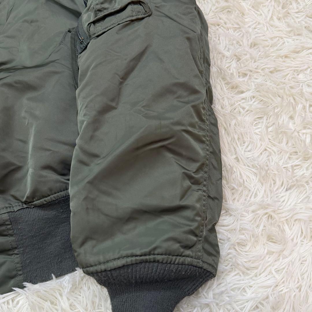 737　アルファインダストリーズ　USA製　L　MA-1　カーキ