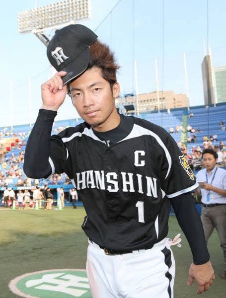 阪神タイガース　#1 鳥谷敬内野手　ユニホームシャツ