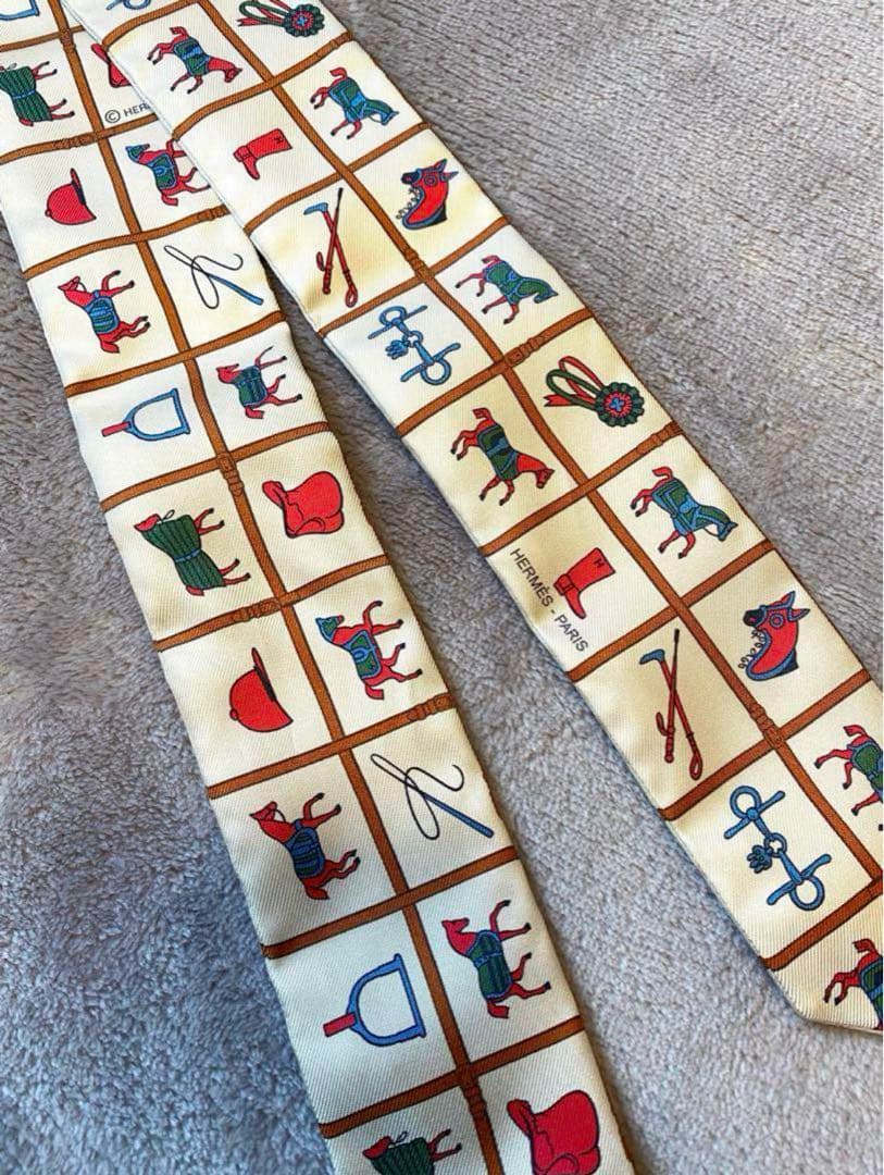 未使用 HERMES エルメス ツイリー 馬着