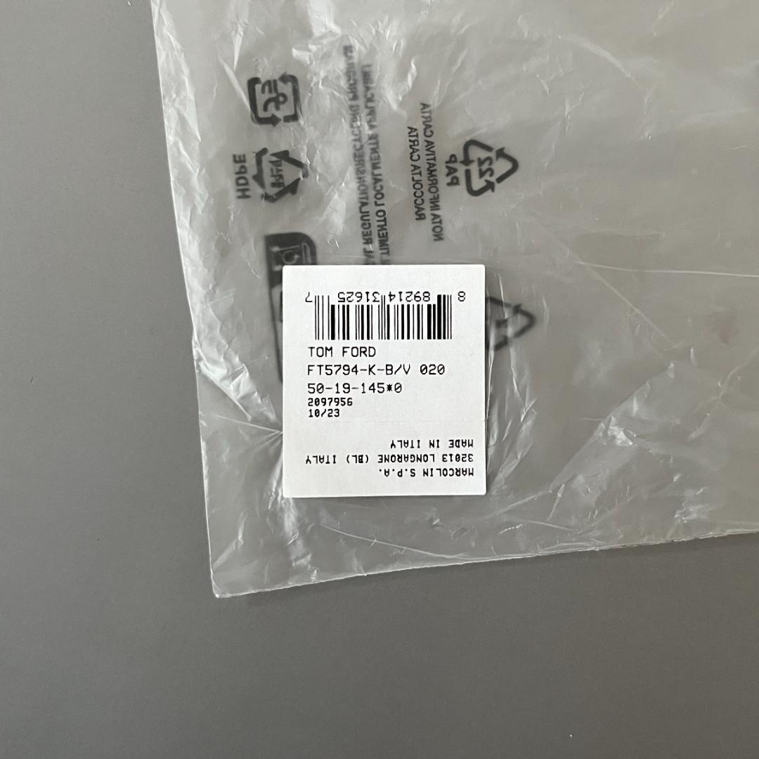 トムフォード メガネ サーモント ブロー クリア グレー 灰 スマート おしゃれ