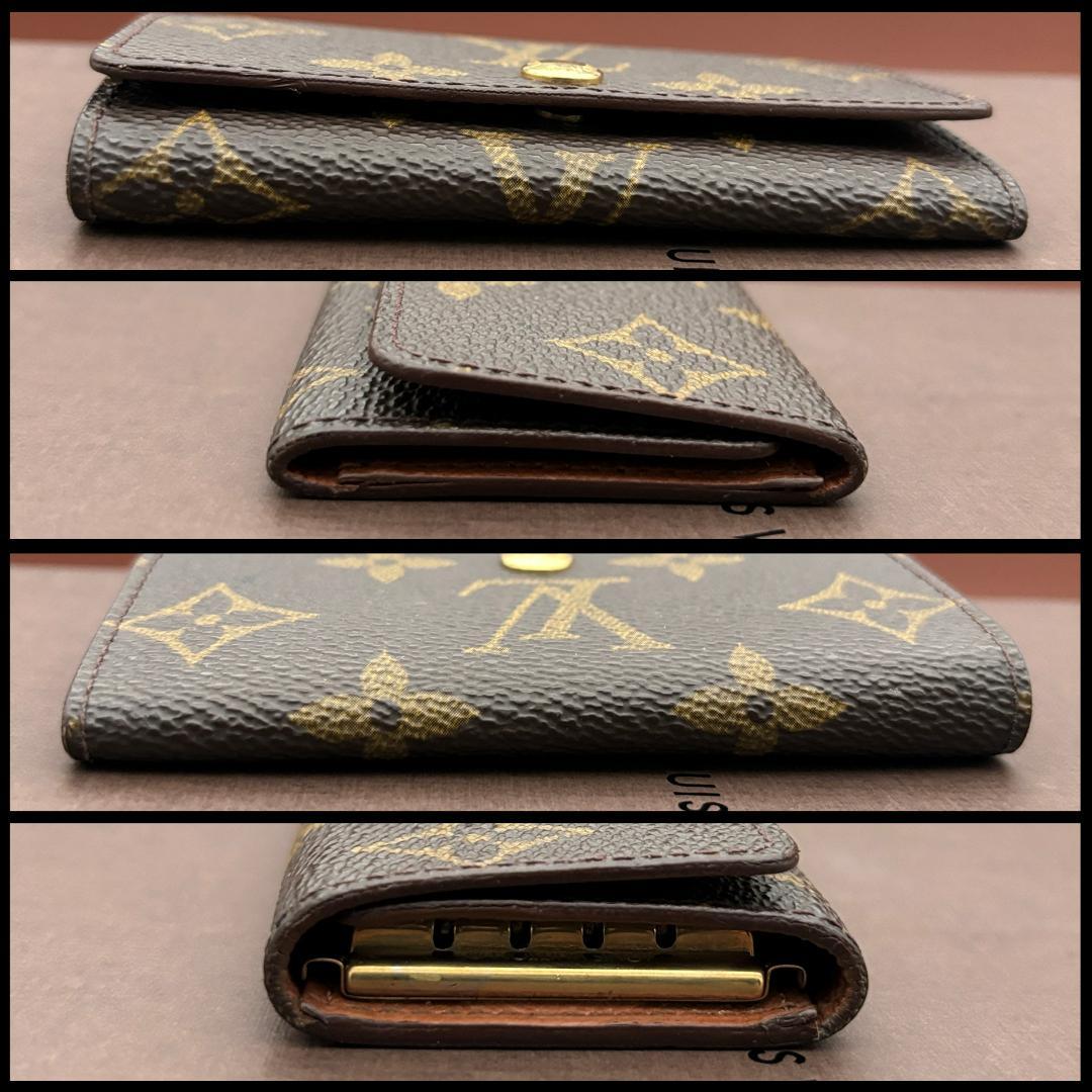 ルイヴィトン モノグラム キーケース ミュルティクレ ブラウン キーホルダー