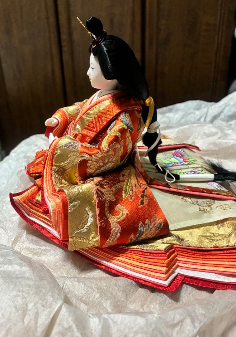 Hirofumi.i久月　雛人形セット 赤と金の衣装