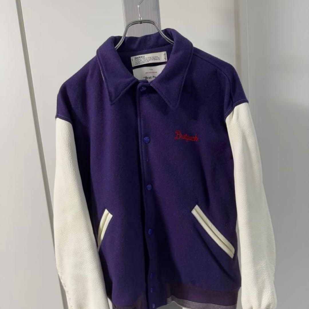 ぢ*o様 dairiku 21aw スタジャン レザー ブルゾン