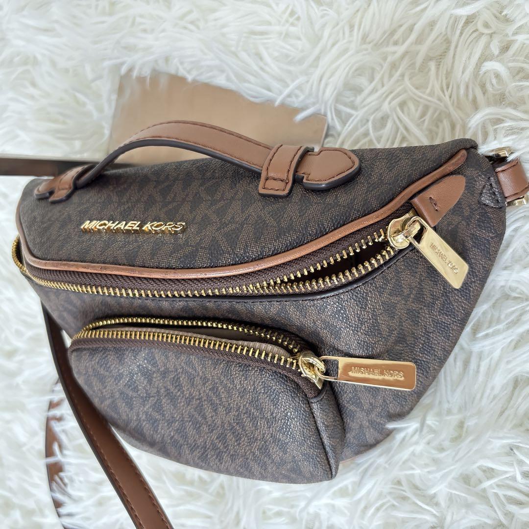 マイケルコース ウエストポーチ ブラウン系