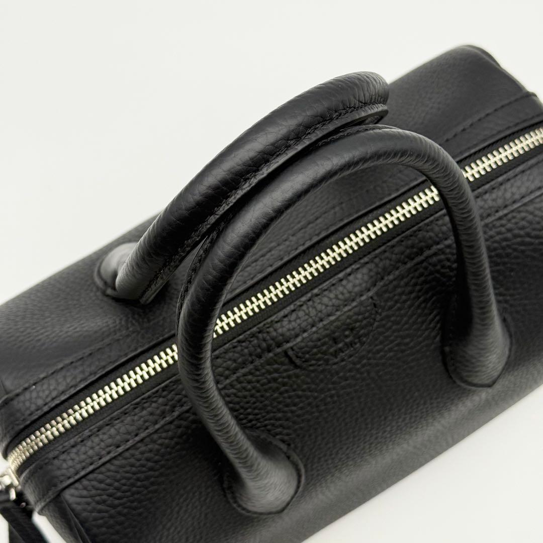 未使用級】VASIC ヤンチェオンテンバール 2way ハンドバッグ 黒 - メルカリ