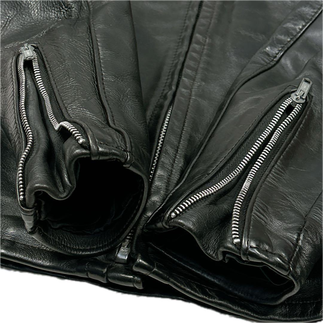 Schott☆641 シングルライダースジャケット 36 ボアライナー c07