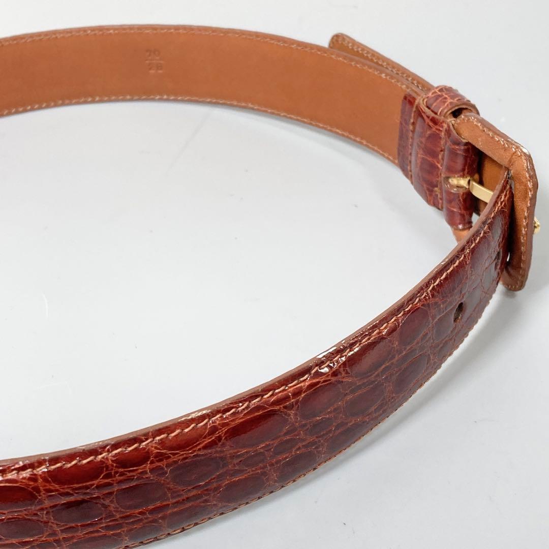 PRADA プラダ クロコダイル ベルト レザー ワニ革 70/28