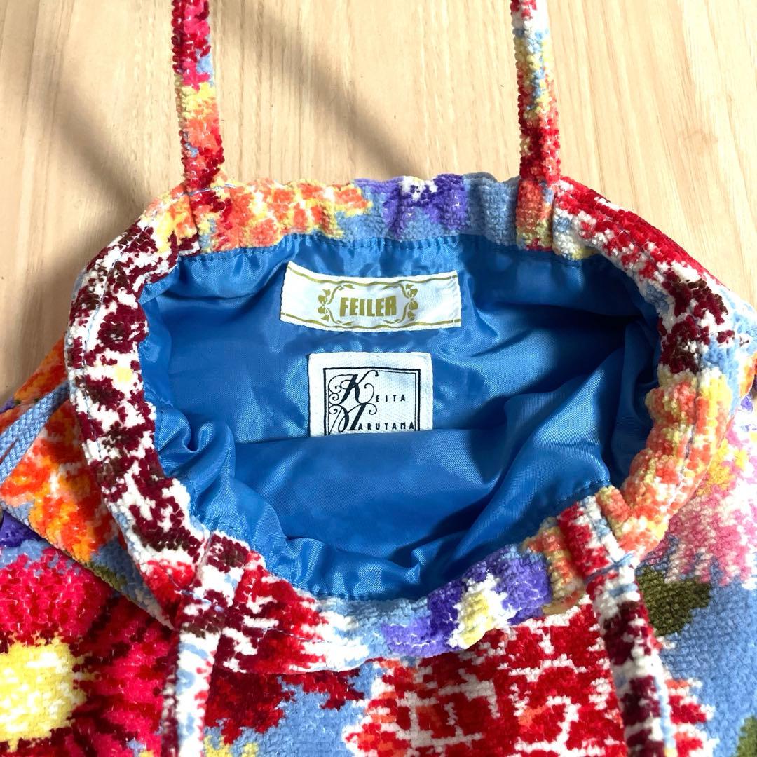 FEILER×KEITAMARUYAMA DAHLIA 巾着バッグ - メルカリ