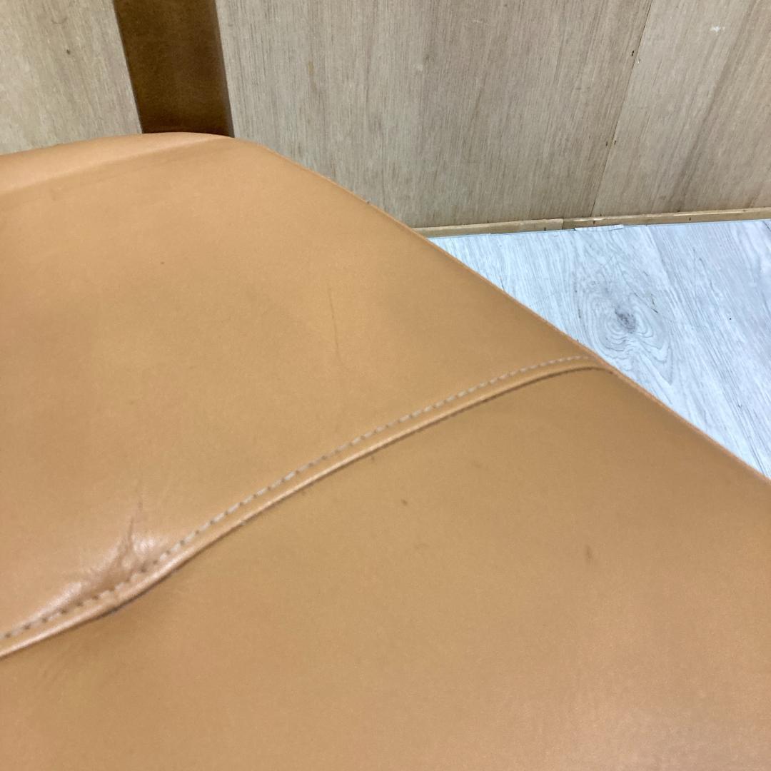 【カリモク】本革　ダイニングチェア　ハイバック　椅子　B