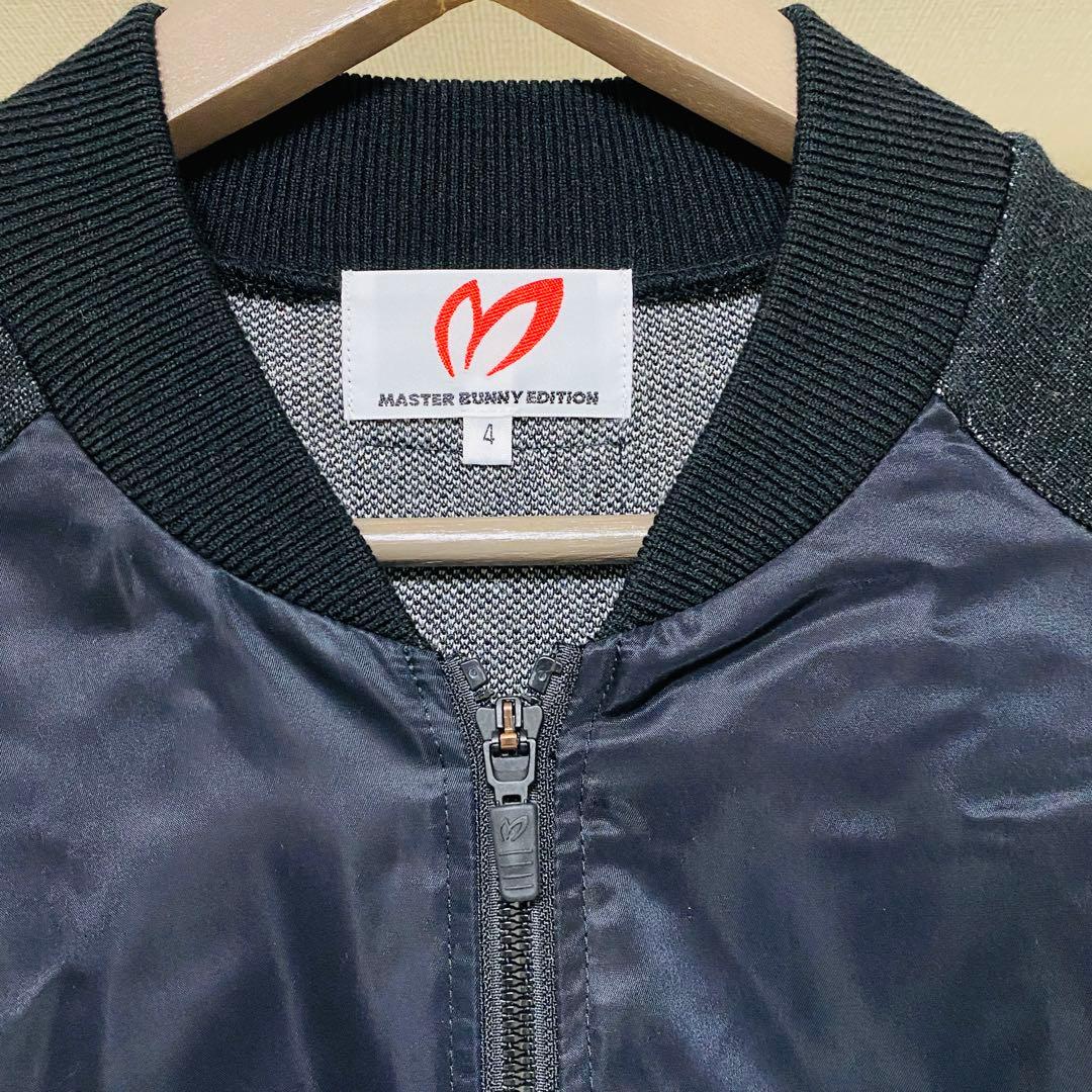 マスターバニー　 ニット　ナイロン　ジャケット　異素材　切替　 メンズ サイズ4