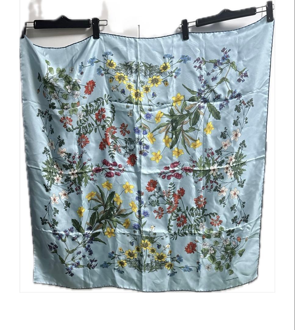 【美品】トゥモローランド　イタリア製 スカーフ　ボタニカル　シルク