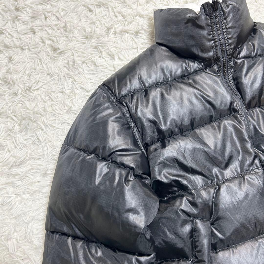 美品 ファーストダウン ダウンジャケット リバーシブル 黒 白 肉厚