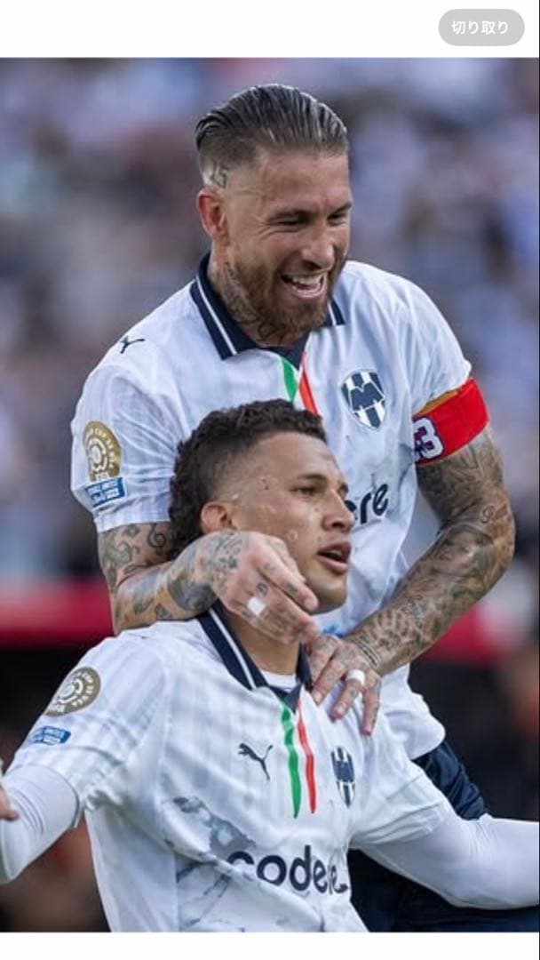 CFモンテレイ　スペイン代表セルヒオラモス選手ユニフォーム　クラブW杯仕様