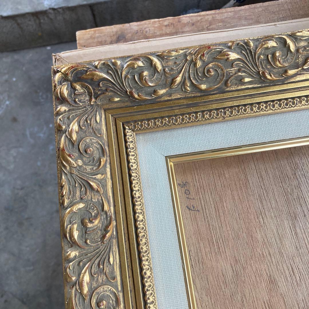 ゆ*か様 虹画堂 F10号 油彩額縁 ゴールドフレーム アクリル 金色 布カバー