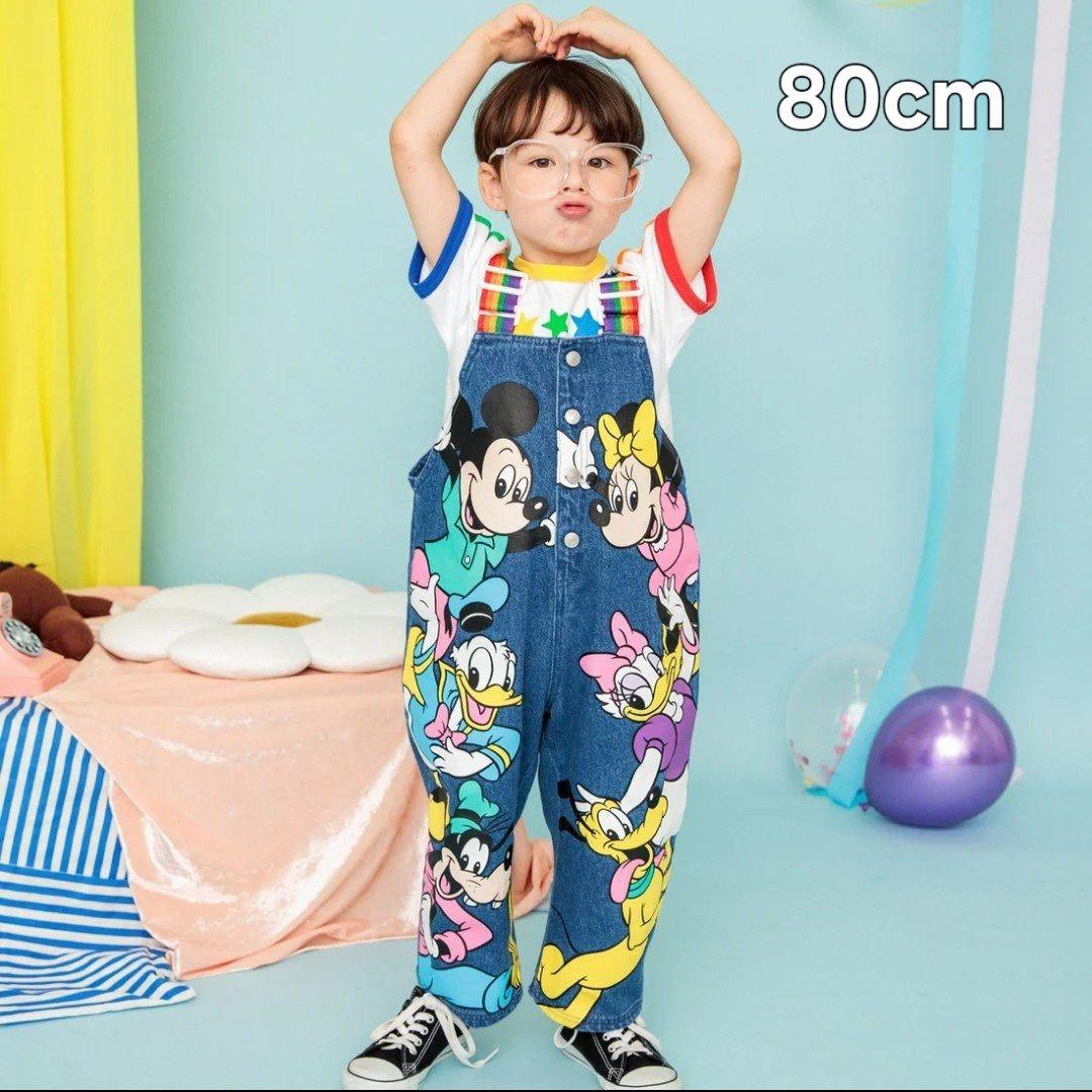 【新品未使用品】ブリーズ×ディズニー サロペット80cm オーバーオール
