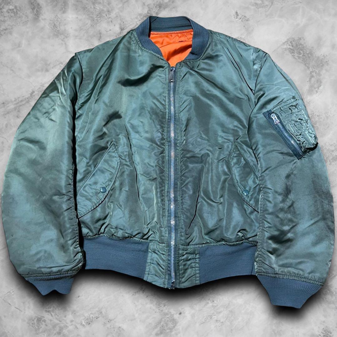 美品 HOUSTON デニムフーディ 中綿 USNA ミリタリージャケット XL