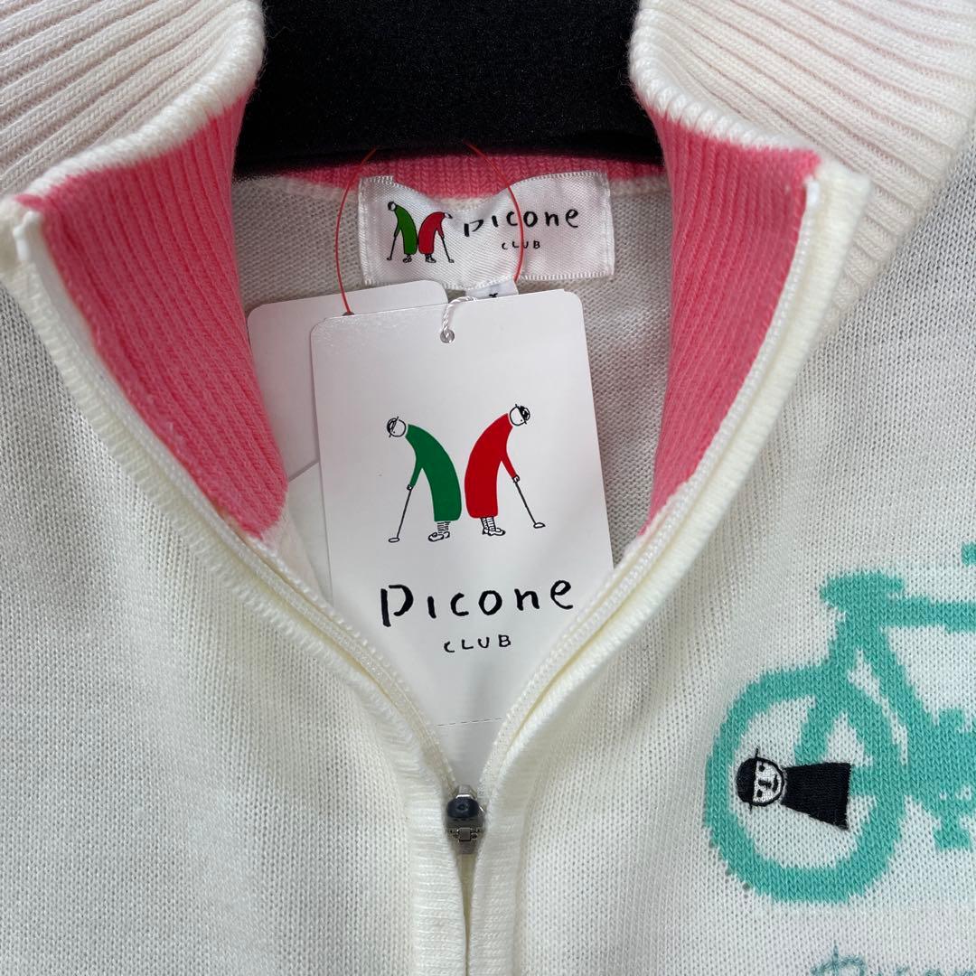 Picone Club 自転車刺繍 ハイネックセーター サイズM