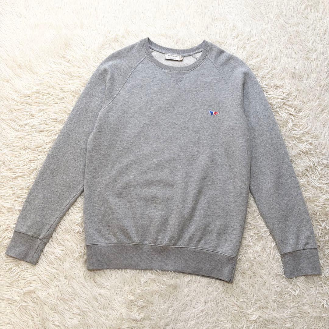 ✨美品✨メゾンキツネ　トリコロールフォックス　スウェット　M グレー　男女兼用