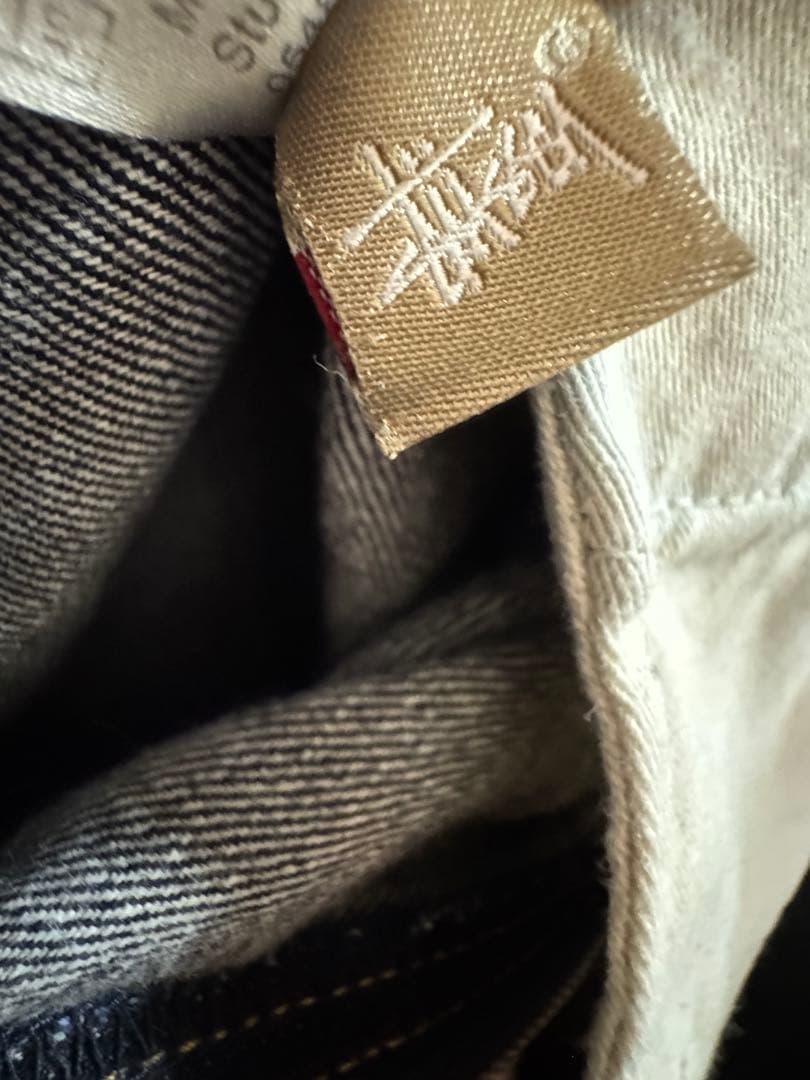 STUSSY バックペンキロゴ デニムパンツ サイズ34 希少 90s