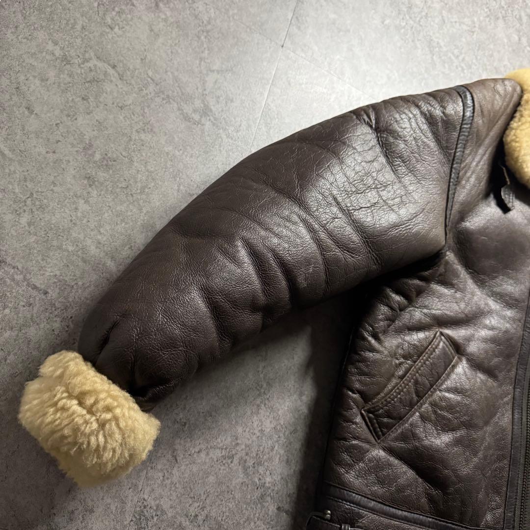 【90s vintage】フライトジャケット　B3 M ムートンジャケット　ボア