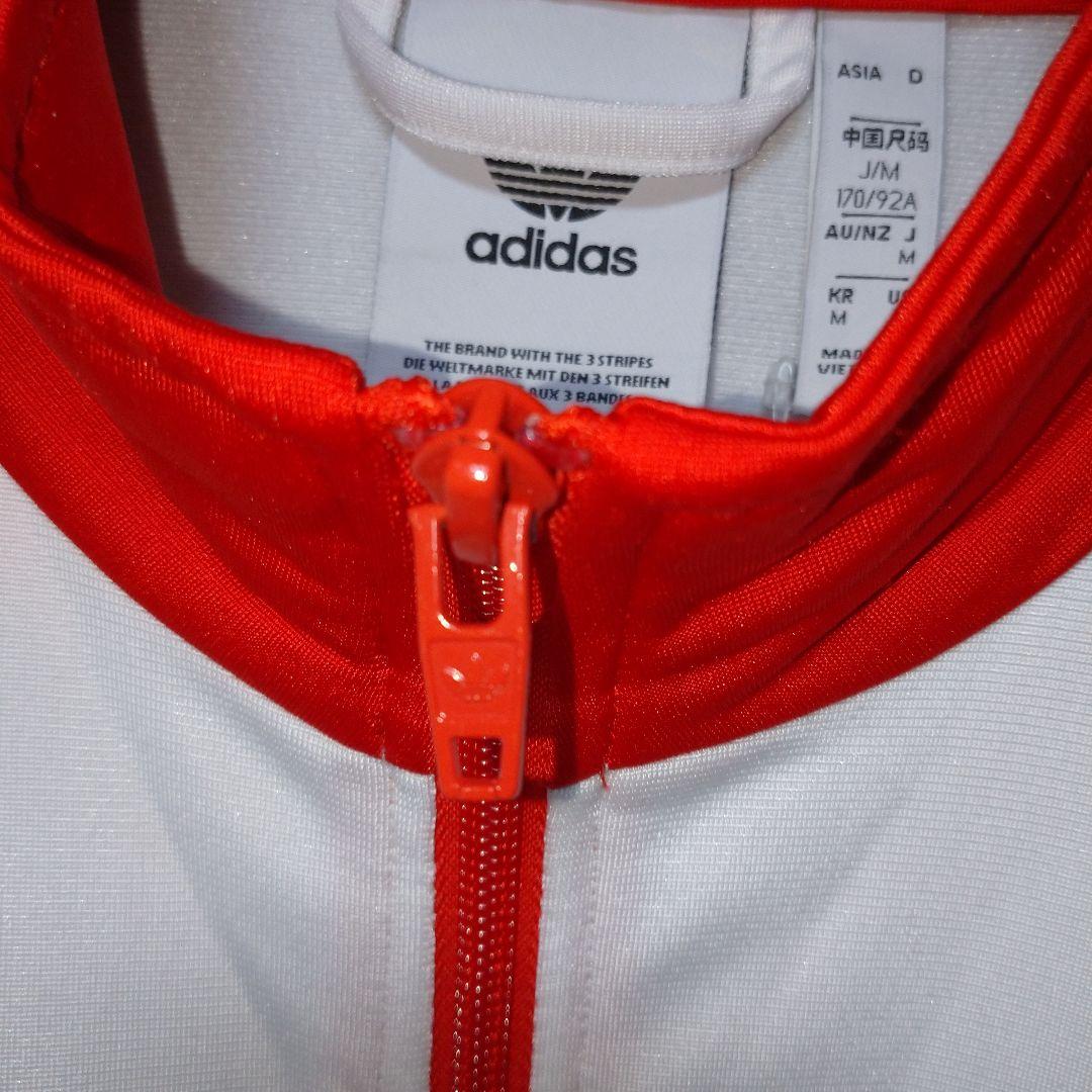 adidas firebird 常田大希着用 ファイヤーバード 赤 白 M ② - メルカリ