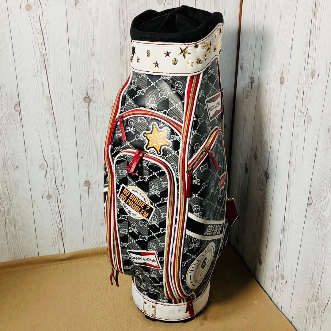 希少 MARK&LONA キャディバッグ Skull&Kilt 7分割 スカル柄 - メルカリ