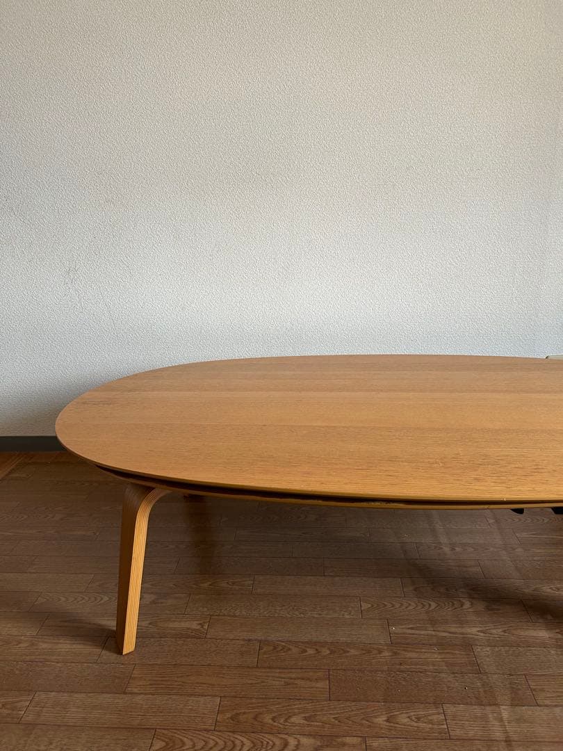 【1/29まで】無印良品 楕円こたつ　タモ材曲木脚 ナチュラル