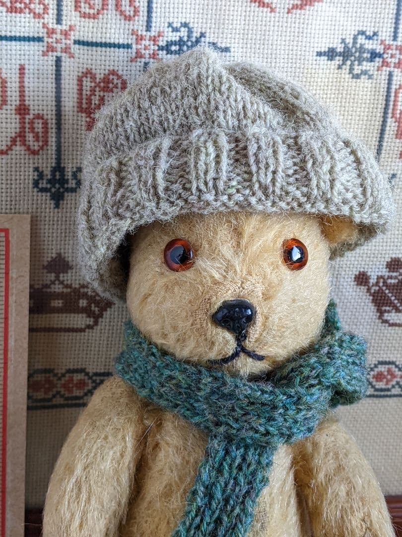 【n】アンティークベア　アンティークテディベア　イギリス　ペディグリー