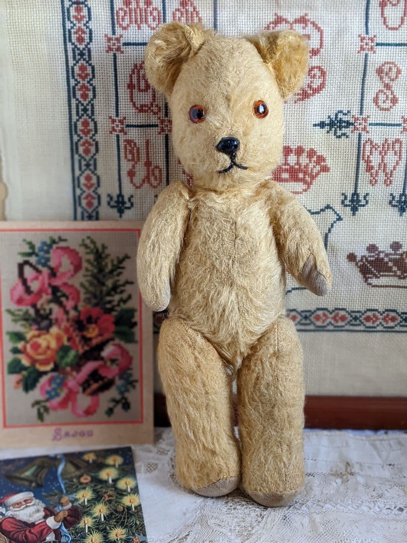 【n】アンティークベア　アンティークテディベア　イギリス　ペディグリー