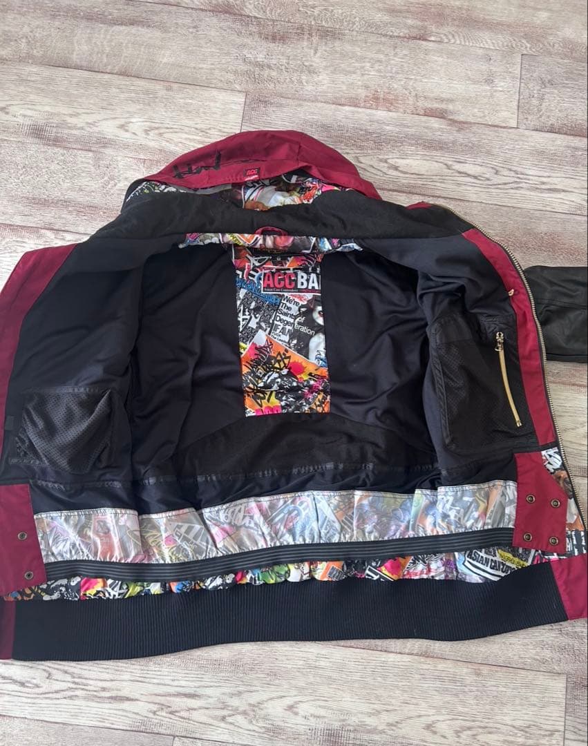 《値下げOK》ACC エーシーシー　スノボーウェア上下セット　レディース　M