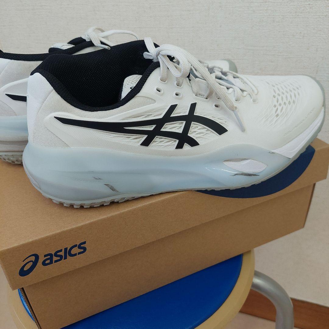 【美品】ASICS 硬式テニスシューズ (オムニ・クレー用)25.5cm
