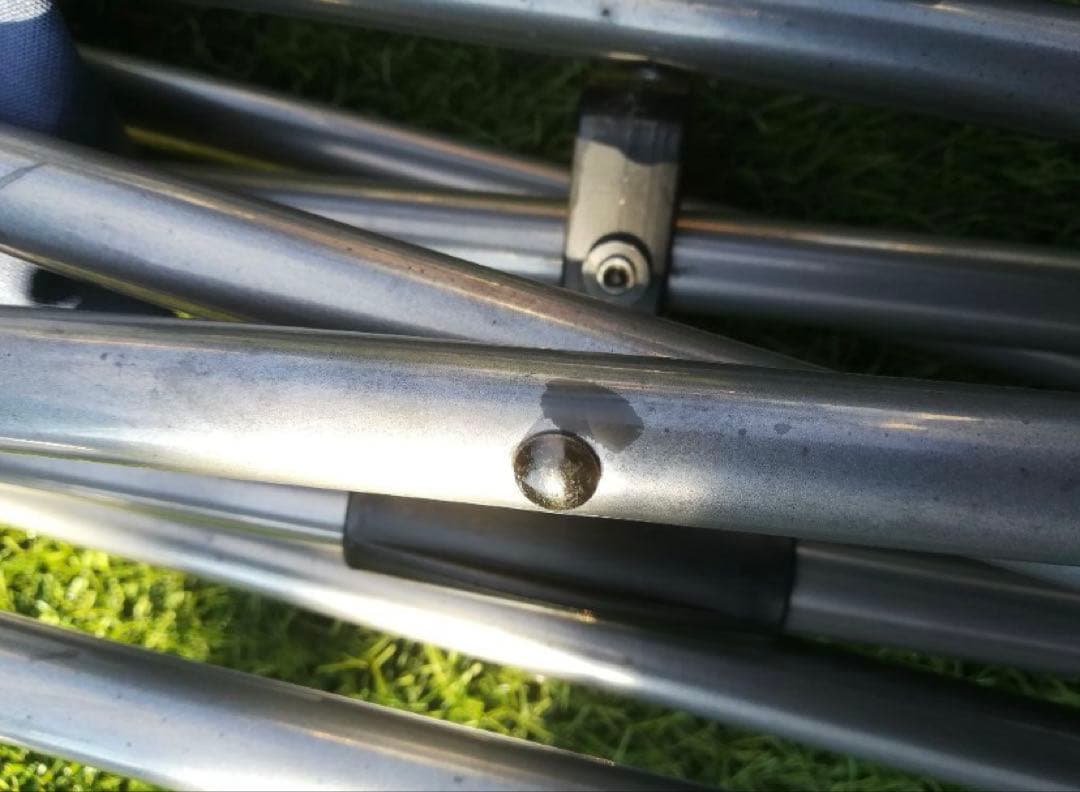 コールマン　アウトドアチェアー　ネイビードット　☓2脚