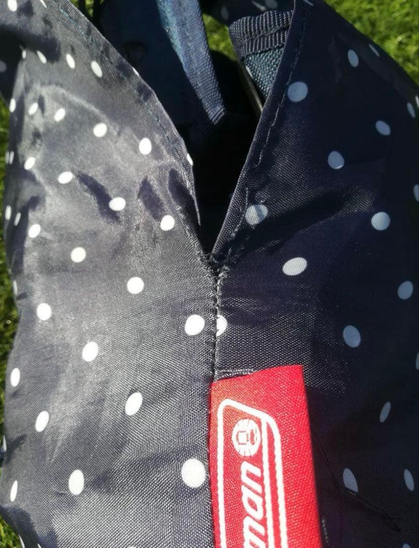 コールマン　アウトドアチェアー　ネイビードット　☓2脚